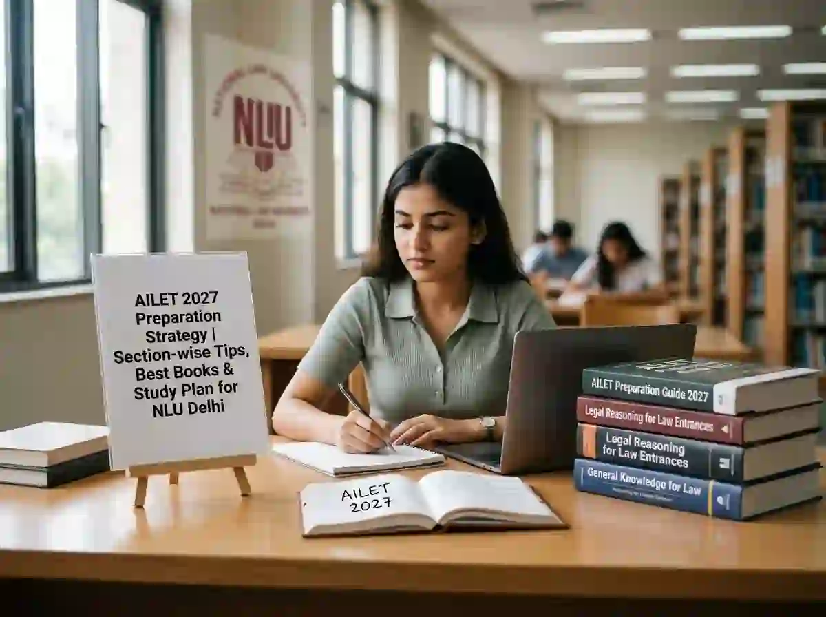 AILET 2027 Preparation Strategy  |  Section-wise Tips, Best Books & Study Plan for NLU Delhi