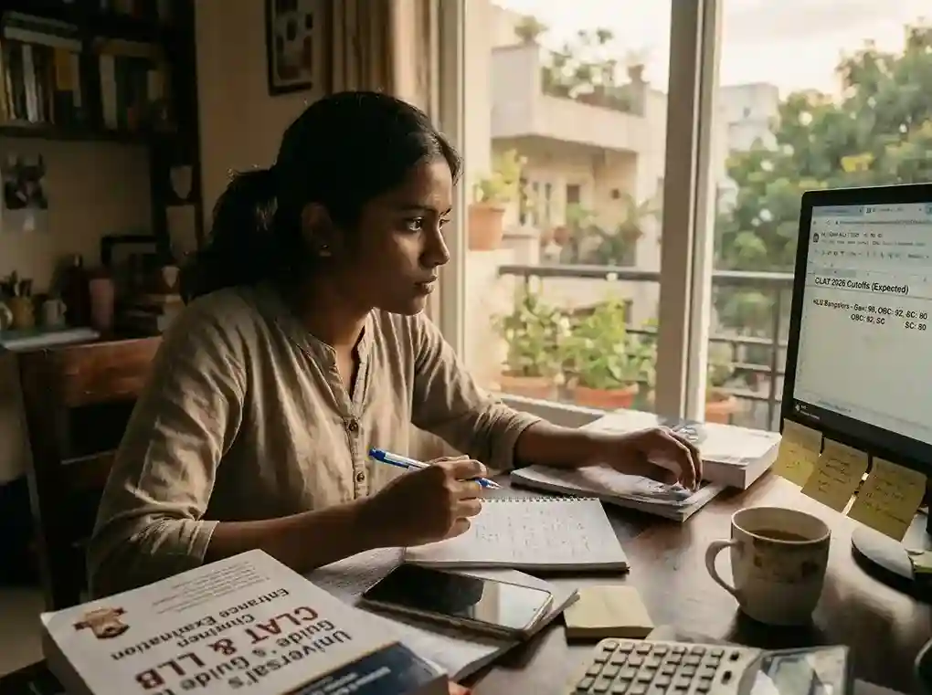 Law exam cutoffs 2026 India  |  complete guide to CLAT NLU-wise cutoffs, AILET NLU Delhi cutoff, SLAT Symbiosis cutoff, CLAT PG LLM cutoffs, MH CET Law cutoff, and judicial service exam cutoffs for all categories including General, OBC, SC, ST, and EWS