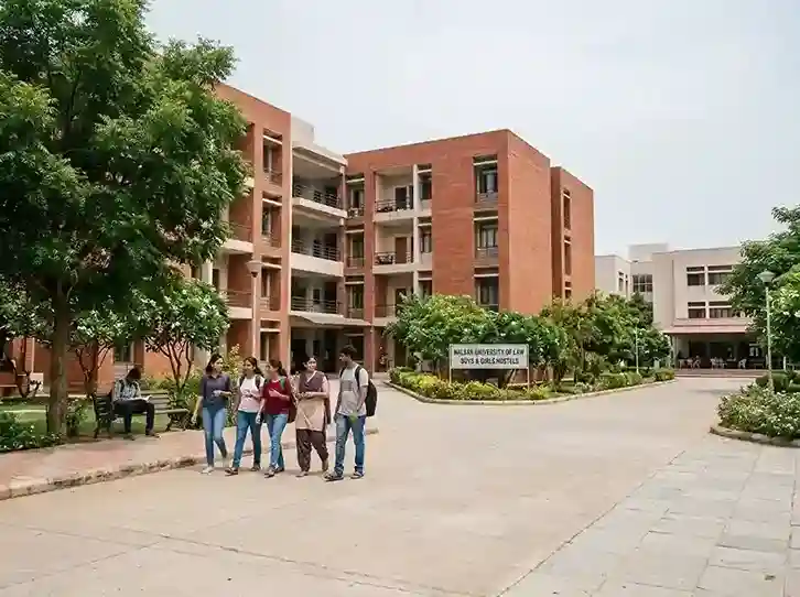 NALSAR Hyderabad hostel 2026-27  |  complete guide to rooms, facilities, mess, fees and campus life at NALSAR University of Law on its 55-acre residential campus in Shameerpet, Hyderabad