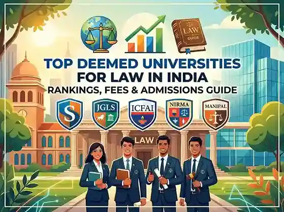 Top Deemed Universities for Law in India 2026  |  Symbiosis, Jindal Global Law School, ICFAI, Nirma, Manipal  |  Rankings, Fees and Admissions Guide
