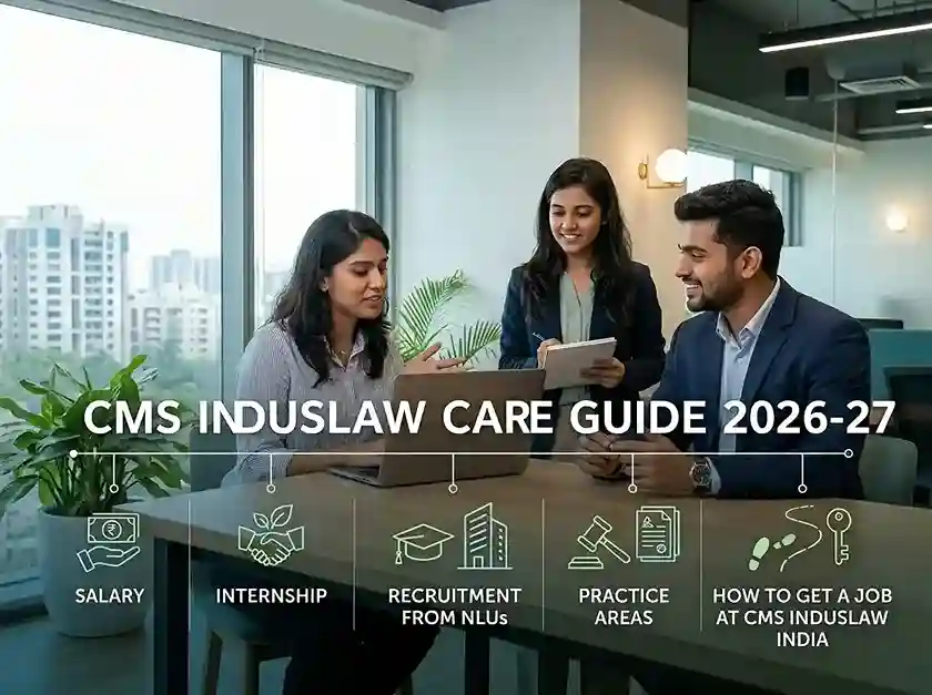 CMS IndusLaw career guide 2025  |  salary, internship, recruitment from NLUs, practice areas and how to get a job at CMS IndusLaw India
