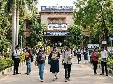 Keshav Memorial College of Law Hyderabad 2025  |  BCI approved, Osmania University affiliated, LLB BA LLB BBA LLB LLM courses, TG LAWCET admission, Narayanguda campus