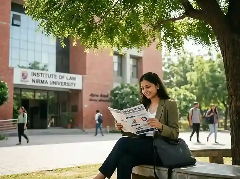 Nirma University Institute of Law (ILNU) CLAT cutoff 2026  |  complete guide to CLAT rank, percentile, category-wise cutoff, year-wise trend and admission strategy for BA LLB, BBA LLB, BCom LLB and LLM programmes