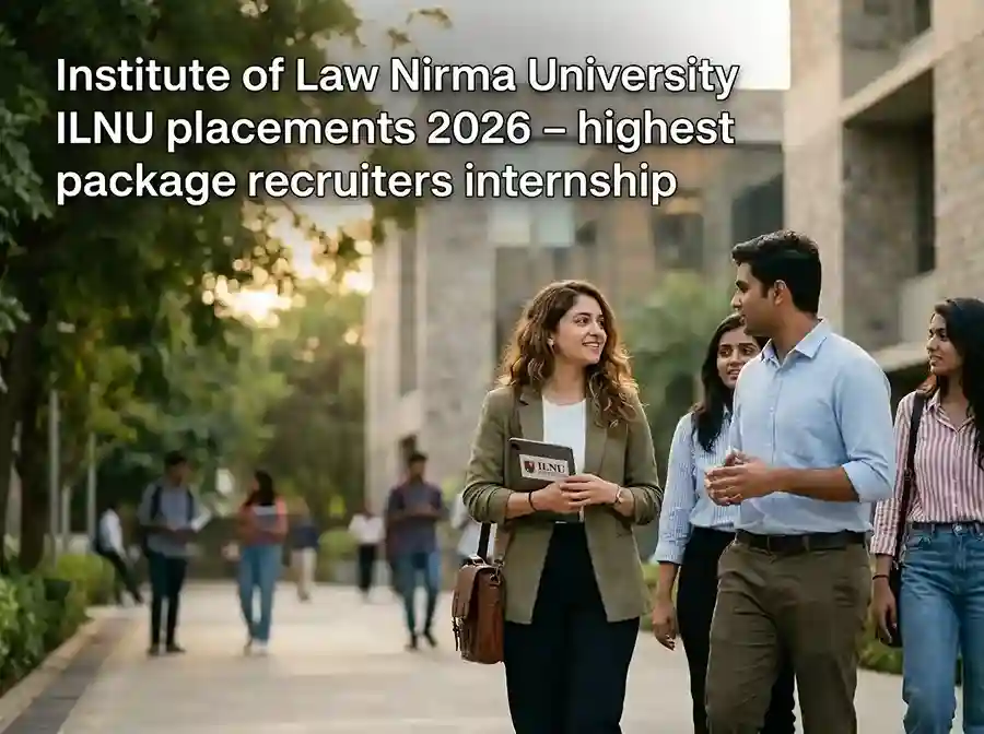 Institute of Law Nirma University ILNU placements 2026 – highest package recruiters internship