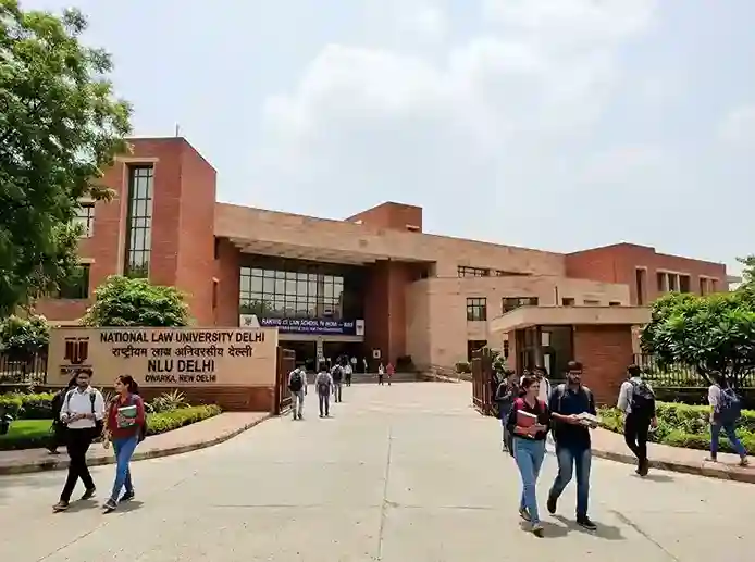 National Law University Delhi (NLU Delhi / NLUD) campus at Dwarka, New Delhi  |  NIRF #2 law school in India, offering BA LLB, LLM, and PhD programmes through AILET entrance exam