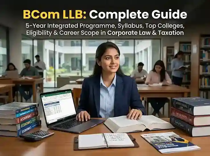 BCom LLB 2026-27  |  Complete guide to Bachelor of Commerce and Bachelor of Legislative Law: 5-year integrated programme, syllabus, top colleges, eligibility and career scope in corporate law and taxation