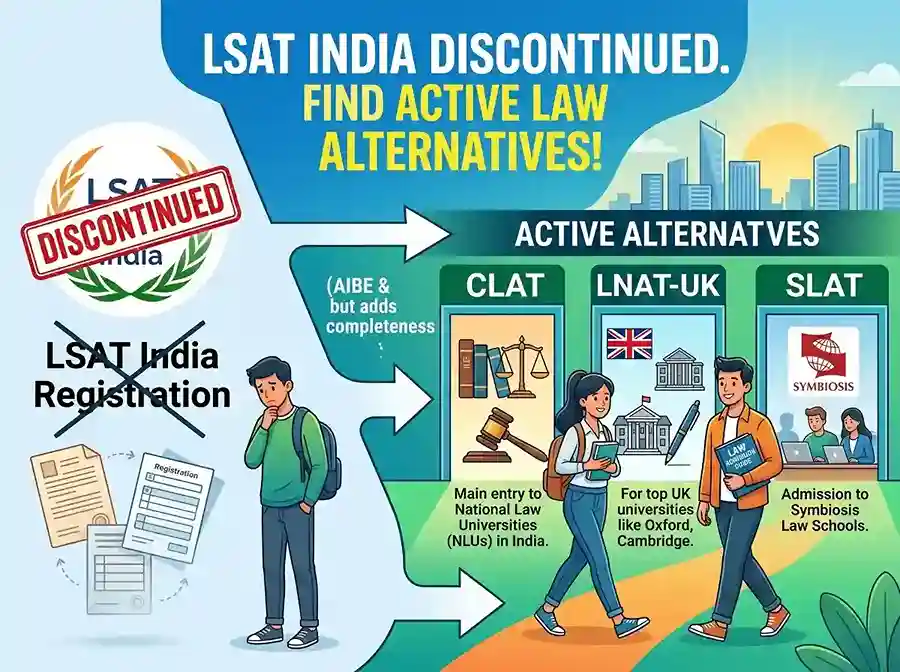 LSAT India Registration 2026  |  exam discontinued, complete guide to historical registration process and active alternatives including CLAT, LNAT-UK and SLAT