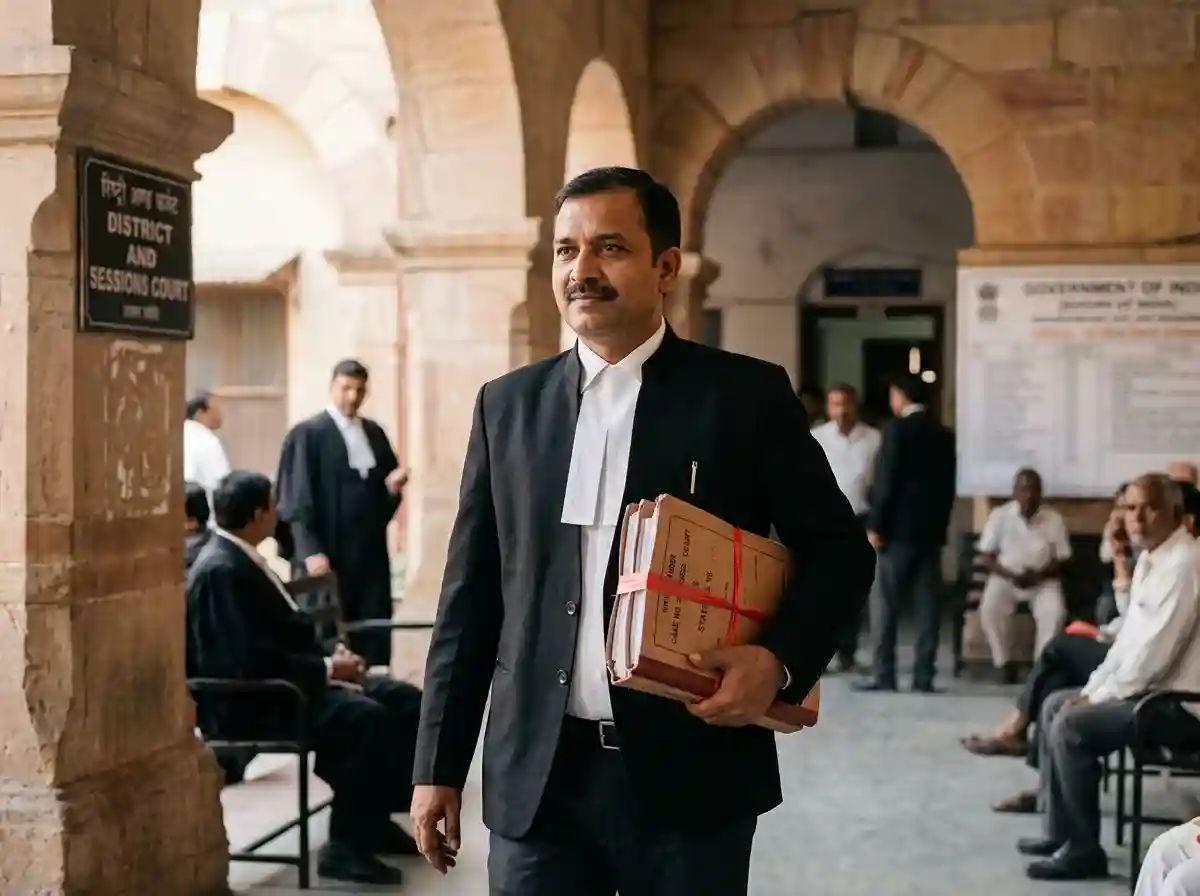 How to become a Public Prosecutor in India 2026  |  complete career guide showing eligibility criteria (LLB plus 7 years criminal practice), four types of prosecutors (Assistant Public Prosecutor, Public Prosecutor, Special Public Prosecutor, Advocate General), salary ranges, UPSC CBI APP exam pattern and career growth path from APP to SPP