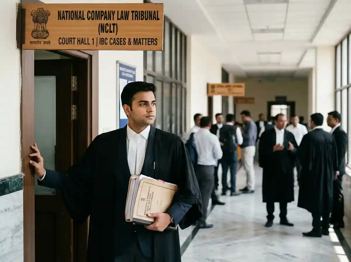 Start your career as an insolvency lawyer in India  |  NCLT courtroom and IBC legal practice