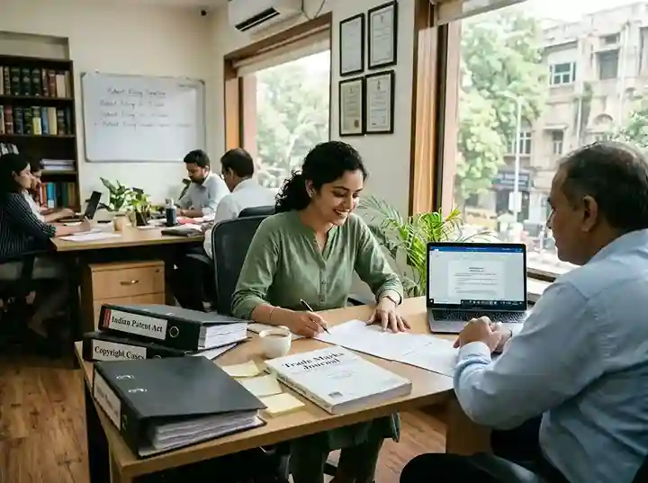Start your career as an IP Lawyer in India  |  intellectual property law career guide covering patent attorney, trademark lawyer, copyright counsel, and in-house IP roles