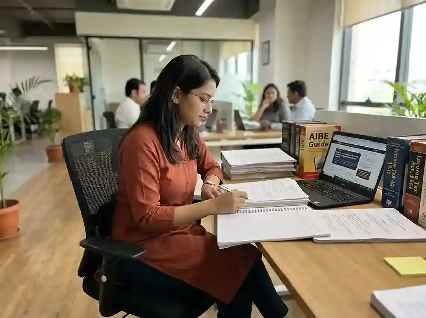 Start Your Career as a Tax Lawyer in India 2026  |  complete guide showing how to become a tax lawyer through LLB, AIBE and tax specialisation, salary range from ₹4 LPA entry level to ₹40 LPA senior advisory, seven specialisations including GST law, income tax litigation, transfer pricing, international taxation and corporate tax advisory, career growth from junior associate to senior partner, skills required including Income Tax Act 1961, CGST Act 2017, DTAA, legal drafting and tax planning