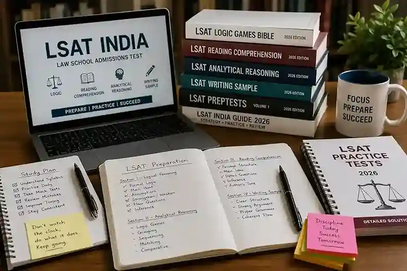 LSAT India study material books and preparation resources for law course admissions in India